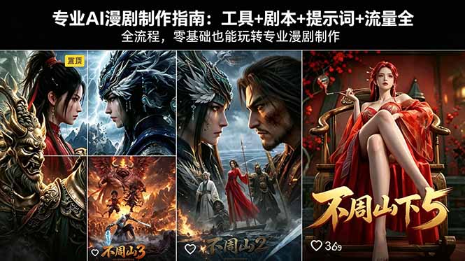 专业AI漫剧制作指南：工具+剧本+提示词+流量全流程，零基础也能玩转专业漫剧制作采购|汽车产业|汽车配件|机加工企业家交流社群中心