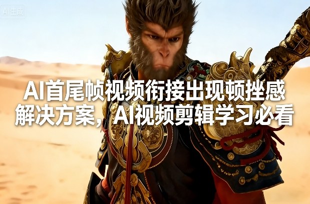 AI首尾帧视频衔接出现顿挫感解决方案,AI视频剪辑学习必看采购|汽车产业|汽车配件|机加工蚂蚁智酷企业交流社群中心