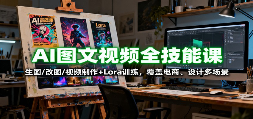 AI图文视频全技能课:生图/改图/视频制作+Lora训练,覆盖电商 、设计多场景采购|汽车产业|汽车配件|机加工蚂蚁智酷企业交流社群中心