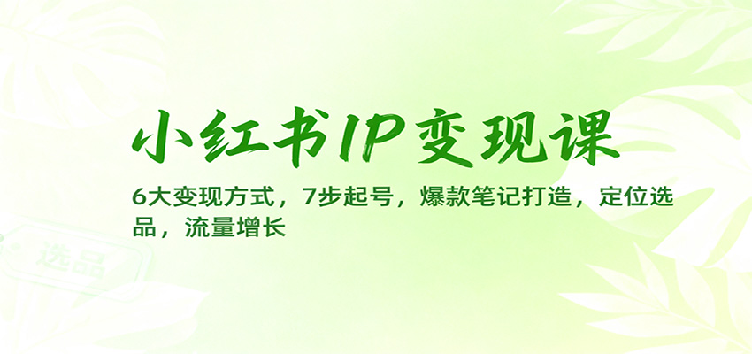 小红书IP变现课:6大变现方式,7步起号,爆款笔记打造,定位选品,流量增长采购|汽车产业|汽车配件|机加工蚂蚁智酷企业交流社群中心