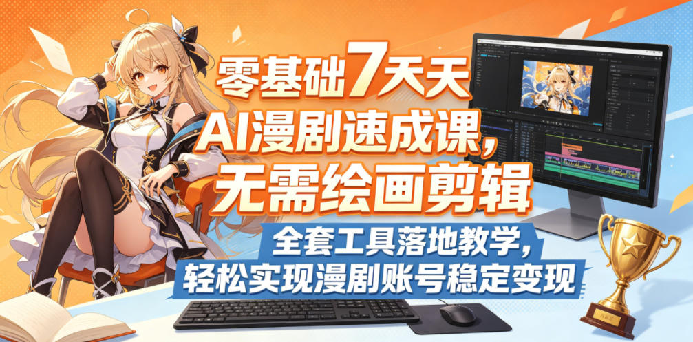 零基础7天AI漫剧速成课,无需绘画剪辑,全套工具落地教学,轻松实现漫剧账号稳定变现采购|汽车产业|汽车配件|机加工企业家交流社群中心