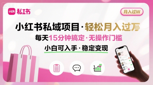 小红书私域项目 月入过W非常轻松 每天15分钟即可搞定,无任何操作门槛,小白可入手采购|汽车产业|汽车配件|机加工蚂蚁智酷企业交流社群中心