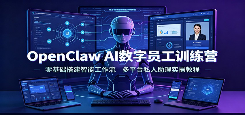 OpenClaw AI数字员工训练营：零基础搭建智能工作流，多平台私人助理实操教程采购|汽车产业|汽车配件|机加工企业家交流社群中心