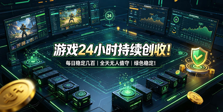 游戏24小时持续创收！每日稳定几百，全天无人值守，绿色稳定！【揭秘】采购|汽车产业|汽车配件|机加工企业家交流社群中心