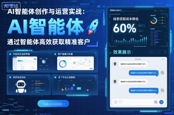 AI智能体创作与运营实战,实体门店通过智能体高效获取精准客户采购|汽车产业|汽车配件|机加工蚂蚁智酷企业交流社群中心
