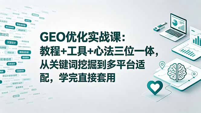 GEO优化实战课：教程+工具+心法三位一体，从关键词挖掘到多平台适配，学完直接套用采购|汽车产业|汽车配件|机加工企业家交流社群中心