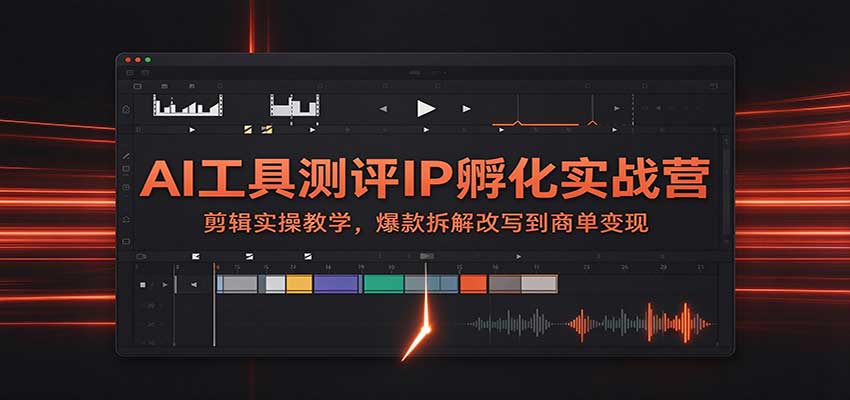 AI工具测评IP孵化实战营:剪辑实操教学,爆款拆解改写到商单变现采购|汽车产业|汽车配件|机加工企业家交流社群中心