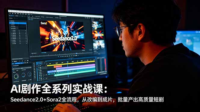 AI剧作全系列实战课：Seedance2.0+Sora2全流程，从改编到成片，批量产出高质量短剧采购|汽车产业|汽车配件|机加工企业家交流社群中心