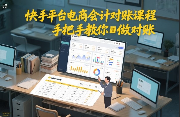 快手平台电商会计对账课程，手把手教你做对账采购|汽车产业|汽车配件|机加工蚂蚁智酷企业交流社群中心