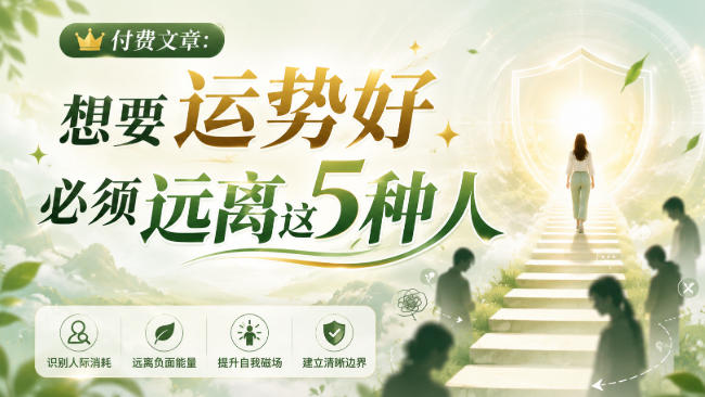 付费文章：想要运势好，必须远离这5种人采购|汽车产业|汽车配件|机加工企业家交流社群中心