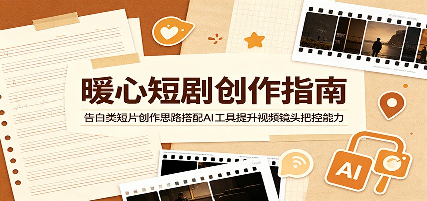 暖心短剧创作指南：告白类短片创作思路搭配AI工具提升视频镜头把控能力采购|汽车产业|汽车配件|机加工企业家交流社群中心