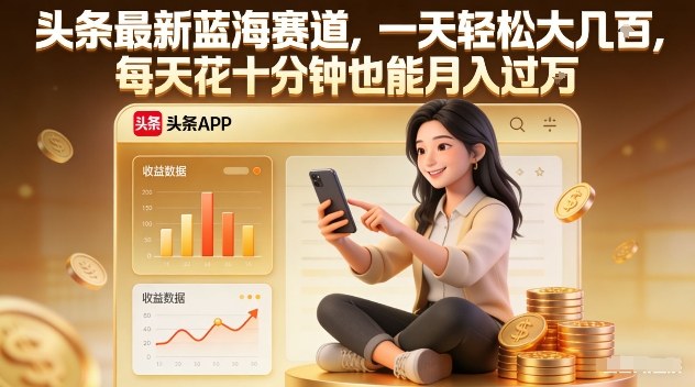 头条最新蓝海赛道，一天轻松大几张，每天花十分钟也能月入过1W【揭秘】采购|汽车产业|汽车配件|机加工蚂蚁智酷企业交流社群中心