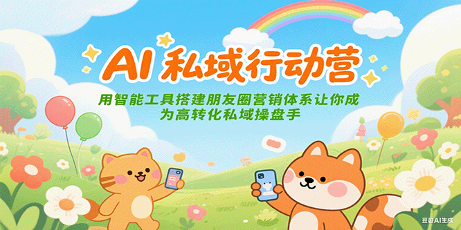 AI私域行动营：用智能工具搭建朋友圈营销体系让你成为高转化私域操盘手采购|汽车产业|汽车配件|机加工蚂蚁智酷企业交流社群中心
