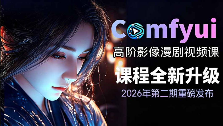 2026新版ComfyUI漫剧动画全流程实战课,0基础入门到进阶全流程动态漫,轻松实现流量变现采购|汽车产业|汽车配件|机加工企业家交流社群中心