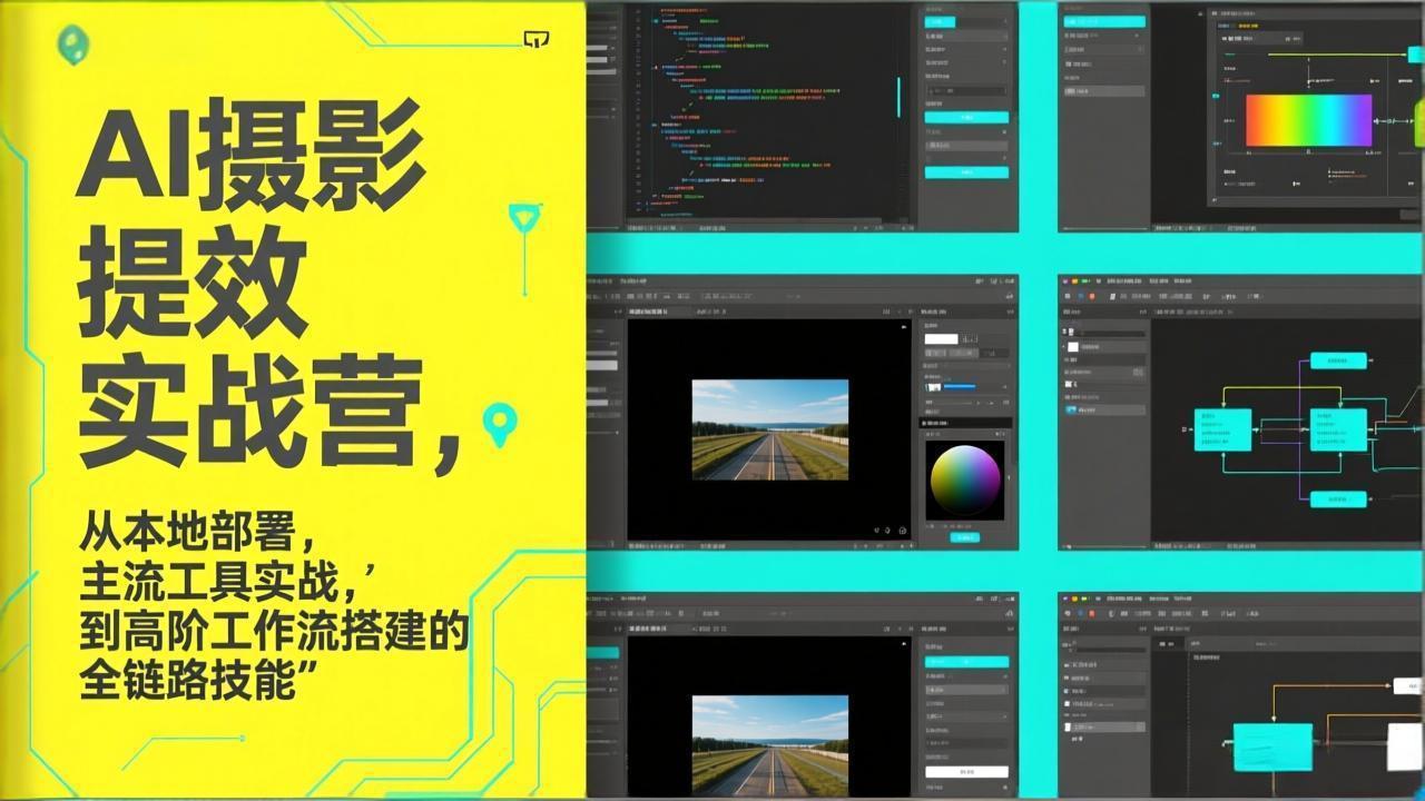 AI+摄影提效实战营,从本地部署,主流工具实战,到高阶工作流搭建的全链路技能采购|汽车产业|汽车配件|机加工蚂蚁智酷企业交流社群中心