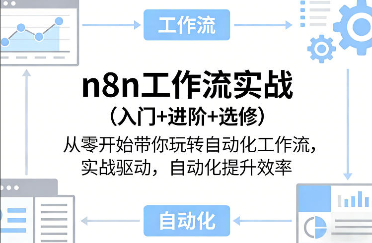 n8n工作流实战(入门+进阶+选修)从零开始带你玩转自动化工作流，实战驱动，自动化提升效率采购|汽车产业|汽车配件|机加工企业家交流社群中心