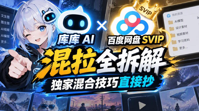 库库AI×百度网盘SVIP混拉全拆解，独家混合技巧直接抄采购|汽车产业|汽车配件|机加工企业家交流社群中心