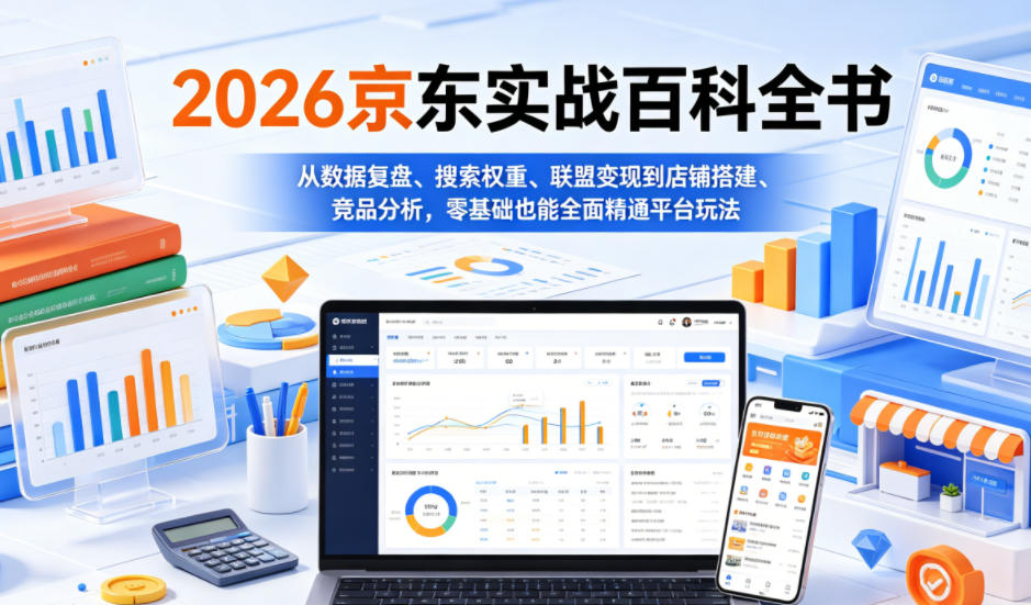2026京东实战百科全书，从数据复盘、搜索权重、联盟变现到店铺搭建、竞品分析，零基础也能全面精通平台玩法采购|汽车产业|汽车配件|机加工企业家交流社群中心