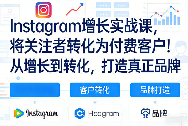 Instagram增长实战课，将关注者转化为付费客户！从增长到转化，打造真正品牌(双语字幕)采购|汽车产业|汽车配件|机加工蚂蚁智酷企业交流社群中心