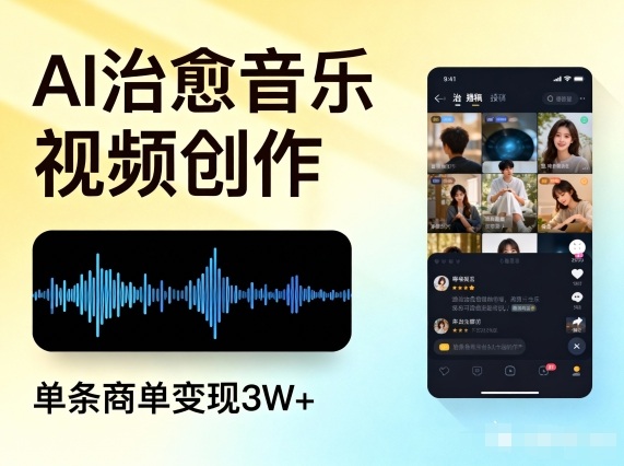 AI做治愈音乐视频,多平台投稿,单条商单变现3W+采购|汽车产业|汽车配件|机加工蚂蚁智酷企业交流社群中心
