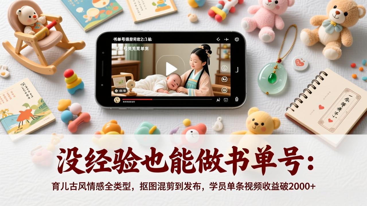 没经验也能做书单号:育儿古风情感全类型,抠图混剪到发布,学员单条视频收益破2000+采购|汽车产业|汽车配件|机加工蚂蚁智酷企业交流社群中心