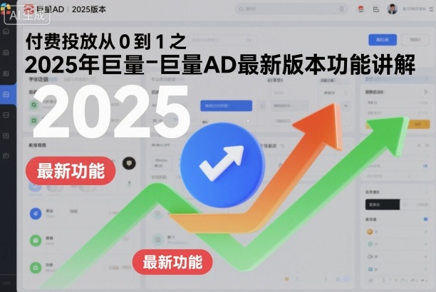 付费投放从0到1之2025年巨量AD最新版本功能讲解采购|汽车产业|汽车配件|机加工蚂蚁智酷企业交流社群中心