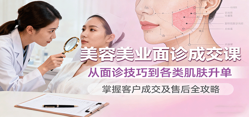 美容美业面诊成交课,从面诊技巧到各类肌肤升单,掌握客户成交及售后全攻略采购|汽车产业|汽车配件|机加工蚂蚁智酷企业交流社群中心