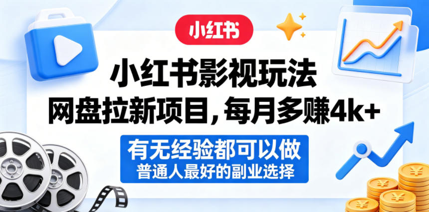 小红书影视玩法网盘拉新项目，每月多賺4k+，有无经验都可以做，普通人最好的副业选择采购|汽车产业|汽车配件|机加工企业家交流社群中心