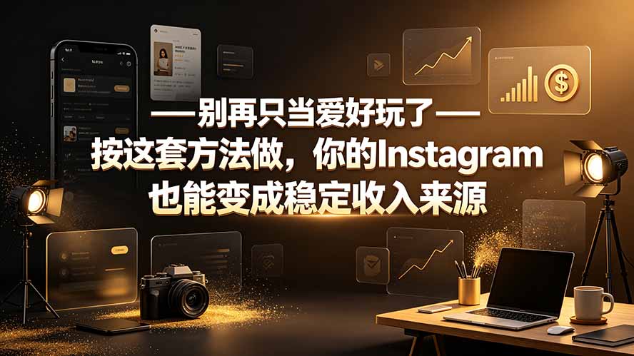 别再只当爱好玩了——按这套方法做，你的Instagram也能变成稳定收入来源采购|汽车产业|汽车配件|机加工企业家交流社群中心