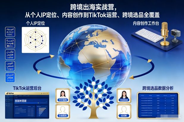 跨境出海实战营，从个人IP定位、内容创作到TikTok运营、跨境选品全覆盖采购|汽车产业|汽车配件|机加工蚂蚁智酷企业交流社群中心