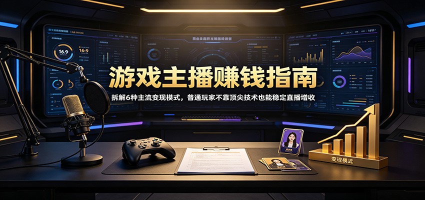 游戏主播赚钱指南:拆解6种主流变现模式,普通玩家不靠顶尖技术也能稳定直播增收采购|汽车产业|汽车配件|机加工企业家交流社群中心