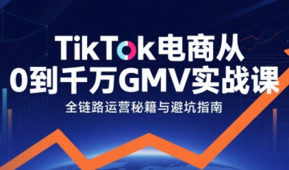TikTok电商从0到千万GMV实战课,从0到1拆解实战秘籍(更新)采购|汽车产业|汽车配件|机加工蚂蚁智酷企业交流社群中心
