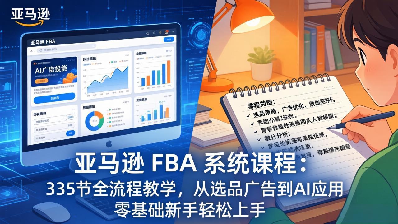 亚马逊 FBA 系统课程(更新26年3月采购|汽车产业|汽车配件|机加工企业家交流社群中心