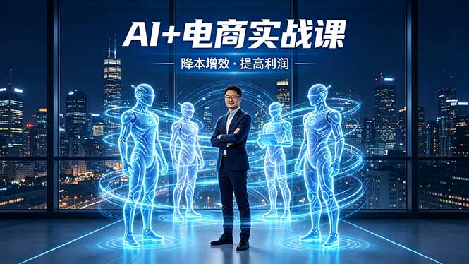AI+电商实战课，1人+N个AI 智能体，把SOP变AI员工，实现降本增效提高利润采购|汽车产业|汽车配件|机加工企业家交流社群中心