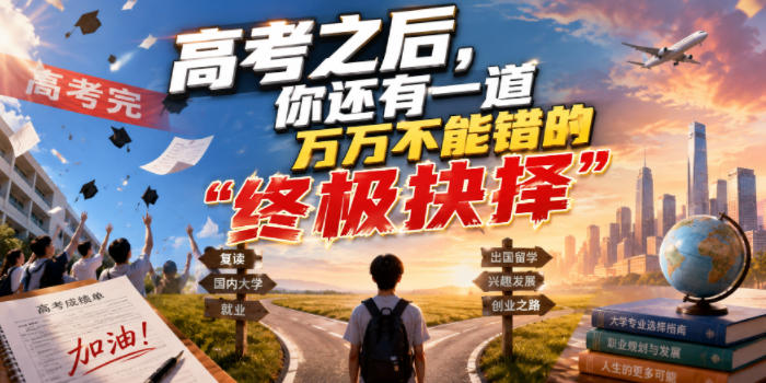 付费文章:高考之后,你还有一道万万不能错的“终极抉择”采购|汽车产业|汽车配件|机加工企业家交流社群中心