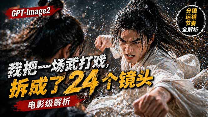 用GPT-Image2，把一段武打对决拆成24个连续镜头，从人物建立、动作衔接、运镜节奏，到情绪爆发采购|汽车产业|汽车配件|机加工企业家交流社群中心