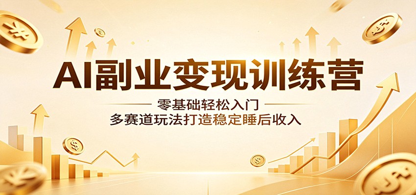 AI副业变现训练营：零基础轻松入门，多赛道玩法打造稳定睡后收入采购|汽车产业|汽车配件|机加工企业家交流社群中心