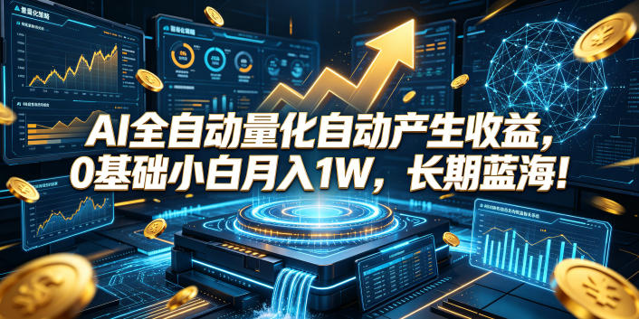 AI全自动量化自动产生收益，0基础小白月入1W，长期蓝海！【揭秘】采购|汽车产业|汽车配件|机加工企业家交流社群中心