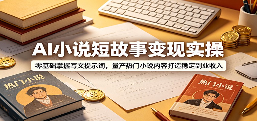 AI小说短故事变现实操：零基础掌握写文提示词，量产热门小说内容打造稳定副业收入采购|汽车产业|汽车配件|机加工企业家交流社群中心