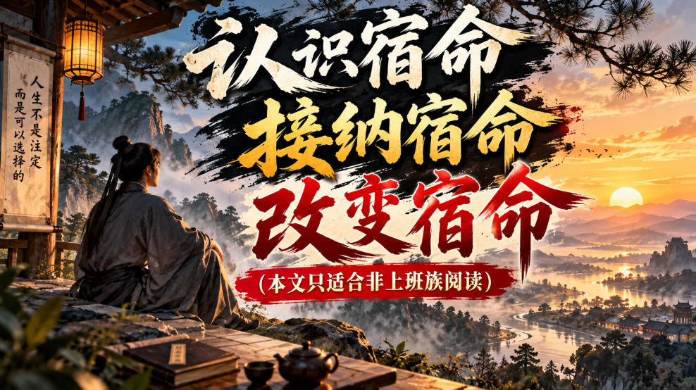 某公众号付费文章：认识宿命，接纳宿命，改变宿命(本文只适合非上班族阅读)采购|汽车产业|汽车配件|机加工企业家交流社群中心