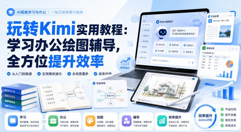 玩转Kimi实用教程:学习办公绘图辅导,全方位提升效率采购|汽车产业|汽车配件|机加工企业家交流社群中心