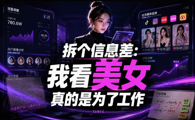 【理直气壮】我给看美女找了一个非常恰当的理由，信息差项目采购|汽车产业|汽车配件|机加工企业家交流社群中心