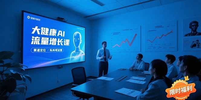 大健康AI流量增长课8.0,赛道定位方法论,AI数字人内容生产,私域转化运营采购|汽车产业|汽车配件|机加工蚂蚁智酷企业交流社群中心