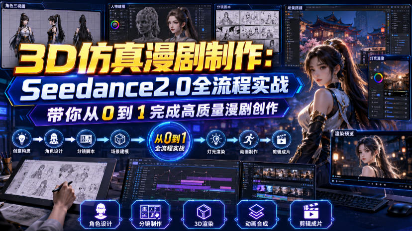 3D仿真漫剧制作：Seedance2.0全流程实战，带你从0到1完成高质量漫剧创作采购|汽车产业|汽车配件|机加工企业家交流社群中心