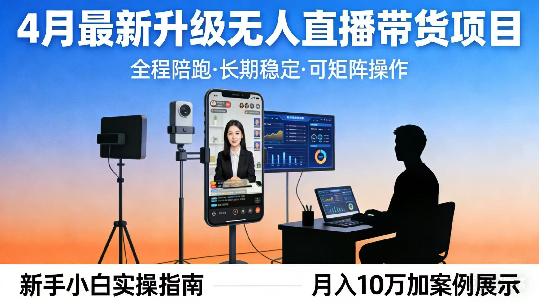 4月最新升级 无人直播 带货 全程陪跑  长期稳定 可矩阵  每天半小时新手小白实操月入 十万采购|汽车产业|汽车配件|机加工企业家交流社群中心