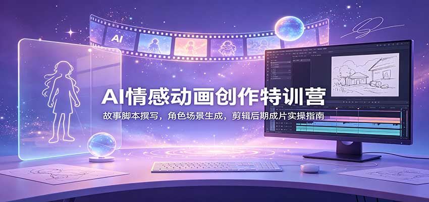 AI情感动画创作特训营：故事脚本撰写，角色场景生成，剪辑后期成片实操指南采购|汽车产业|汽车配件|机加工企业家交流社群中心