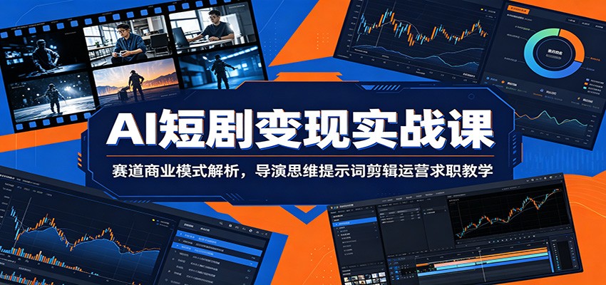 AI短剧变现实战课：赛道商业模式解析，导演思维提示词剪辑运营求职教学采购|汽车产业|汽车配件|机加工企业家交流社群中心
