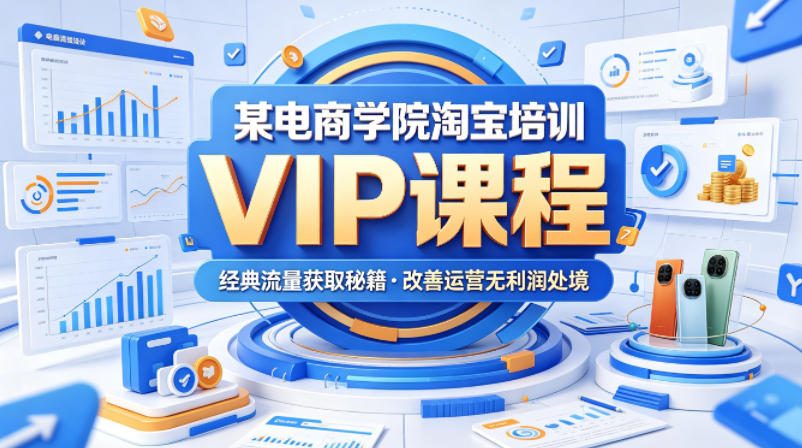 某电商学院淘宝培训VIP课程，各种经典有用的流量获取秘籍，改善运营产品没利润的处境(2026年5月)采购|汽车产业|汽车配件|机加工企业家交流社群中心