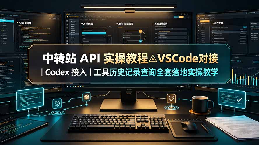 中转站 API 实操教程△VSCode 对接｜Codex 接入｜工具历史记录查询全套落地实操教学采购|汽车产业|汽车配件|机加工企业家交流社群中心