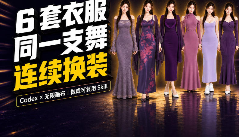 同一支舞，6套衣服按顺序切换：我把服装换装视频做成了一个Skill采购|汽车产业|汽车配件|机加工企业家交流社群中心